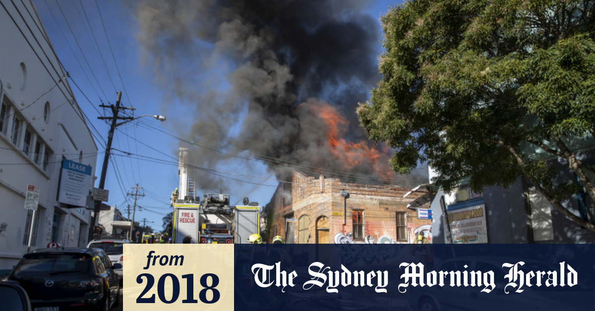 Camperdown Residents evacuated as 'asbestos fire' breaks out in factory